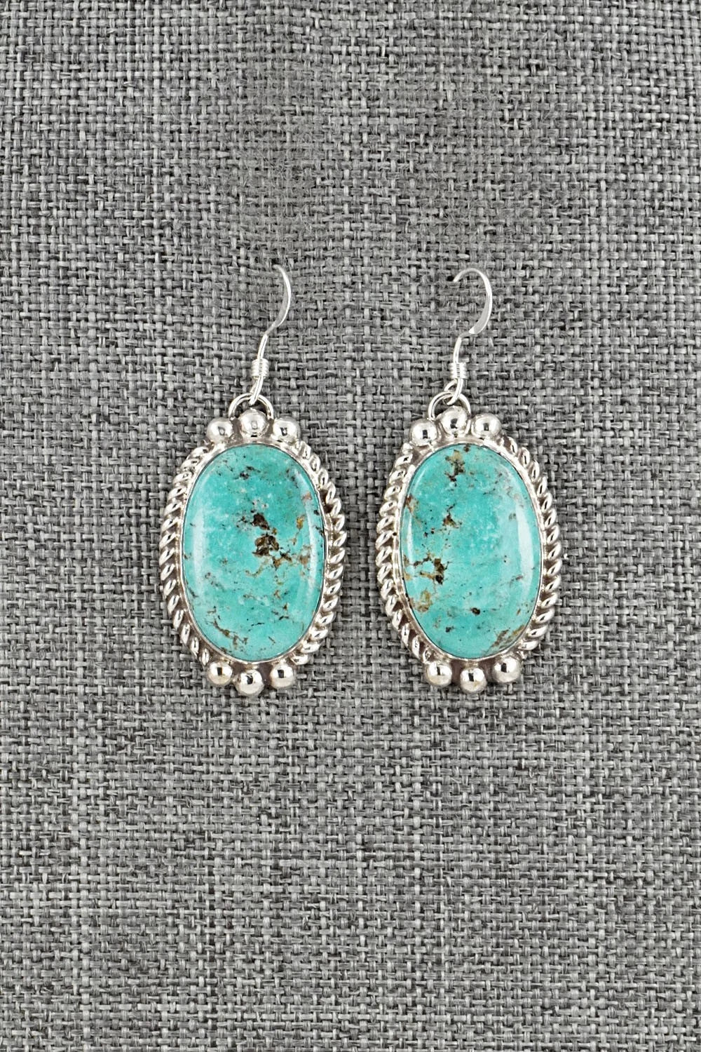 Turquoise & Sterling Silver Earrings - Antwone Brown