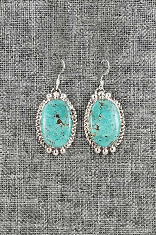 Turquoise & Sterling Silver Earrings - Antwone Brown