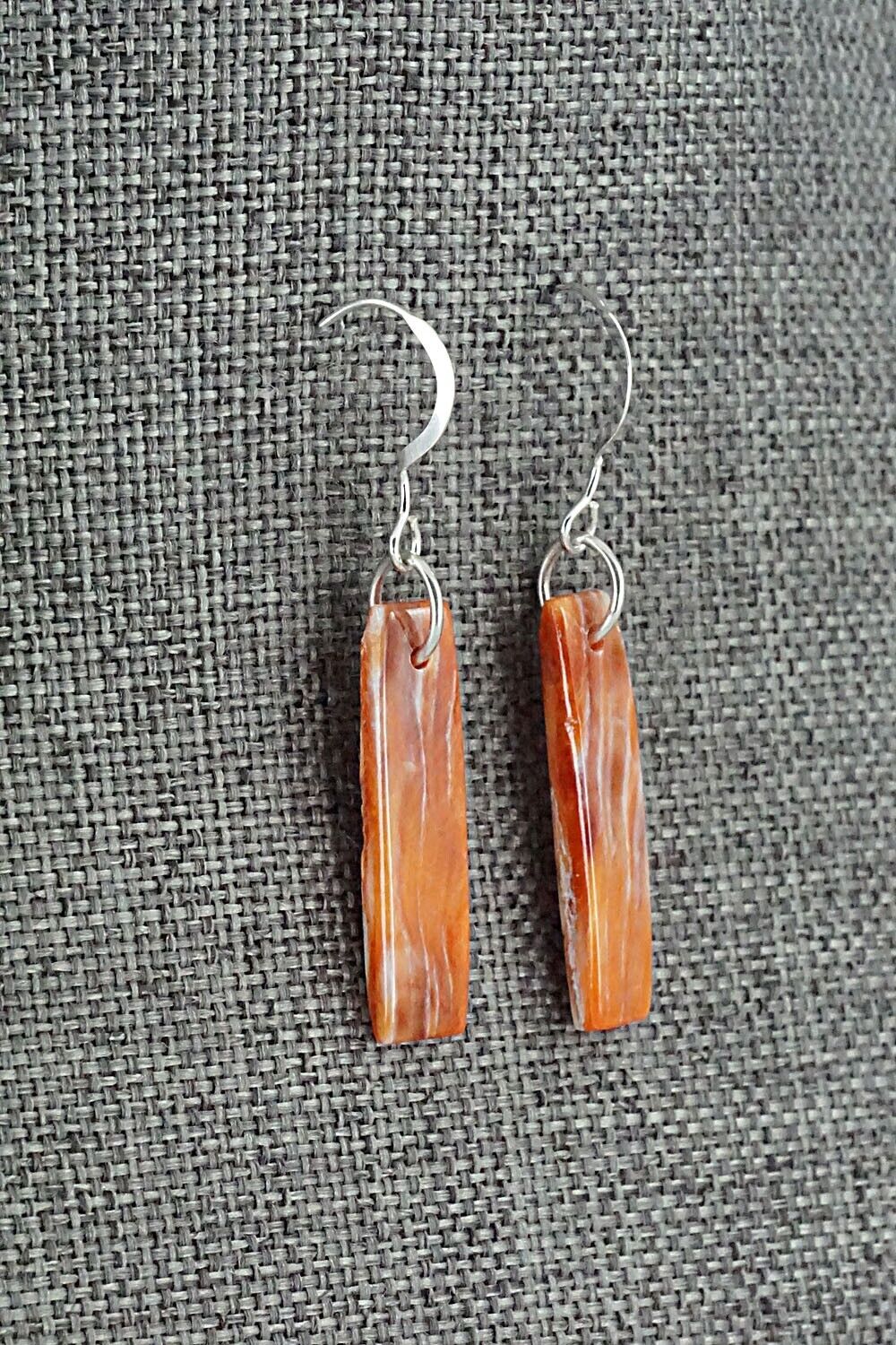 Spiny Oyster & Sterling Silver Earrings - Jesus Espino