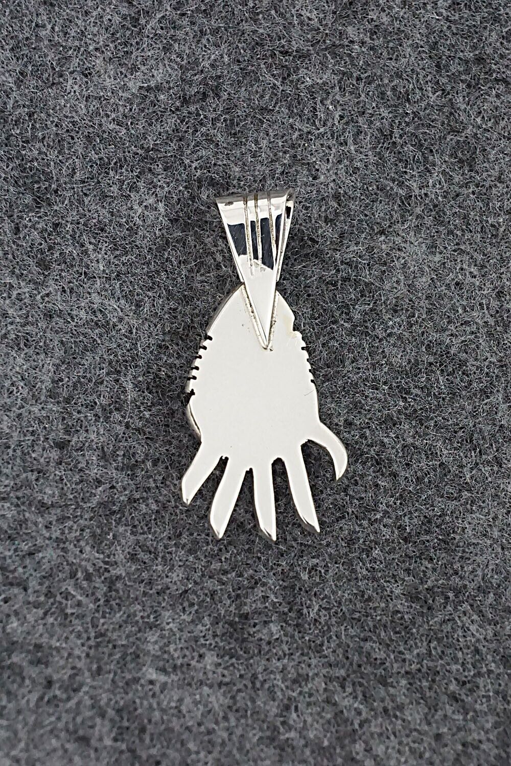 Turquoise & Sterling Silver Pendant - James Manygoats