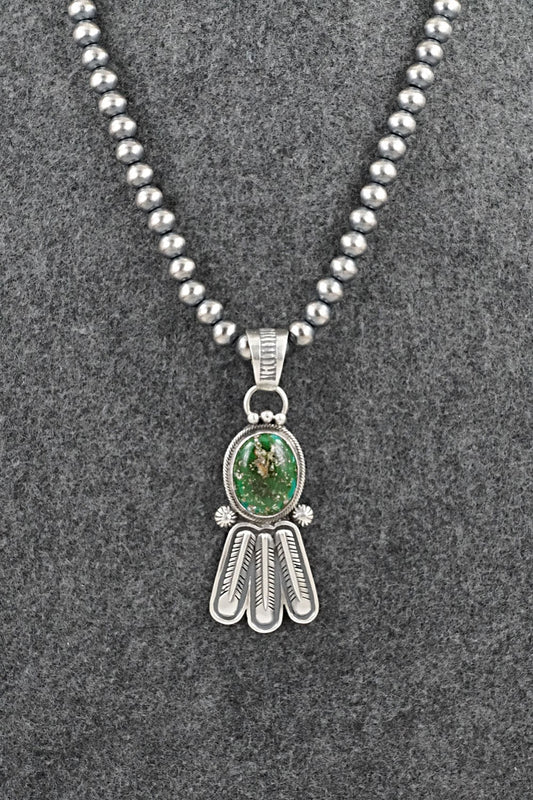 Turquoise & Sterling Silver Necklace - Verley Betone
