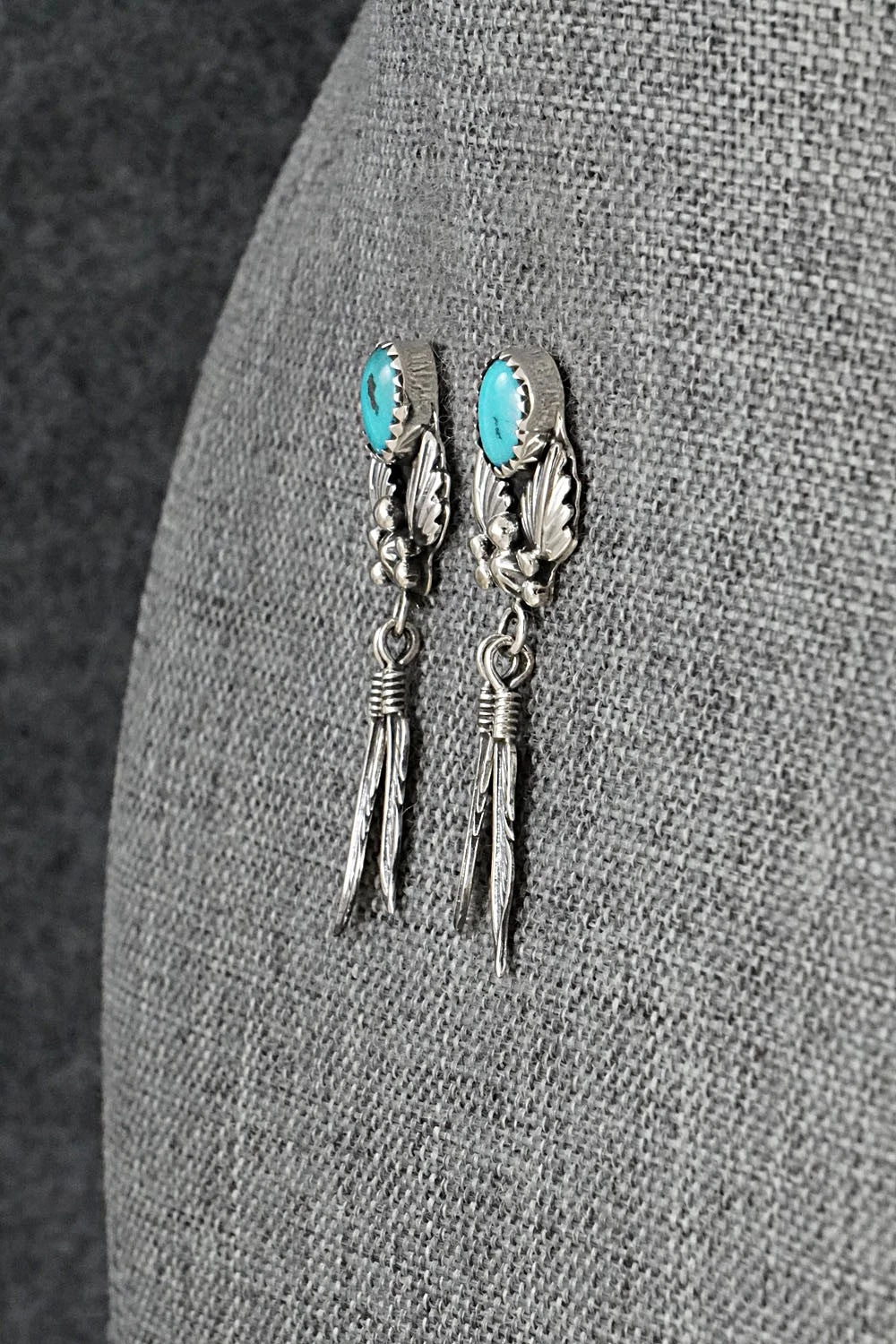 Turquoise & Sterling Silver Earrings - Marie Bahe