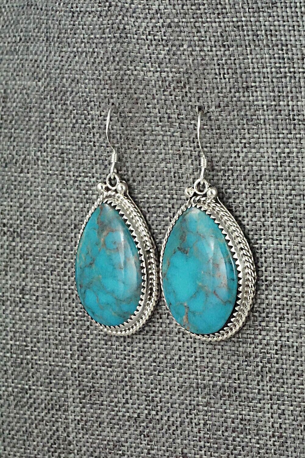 Turquoise & Sterling Silver Earrings - Sharon McCarthy