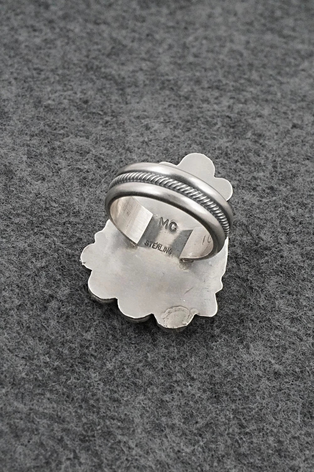 Turquoise & Sterling Silver Ring - Michael Calladitto - Size 9.5