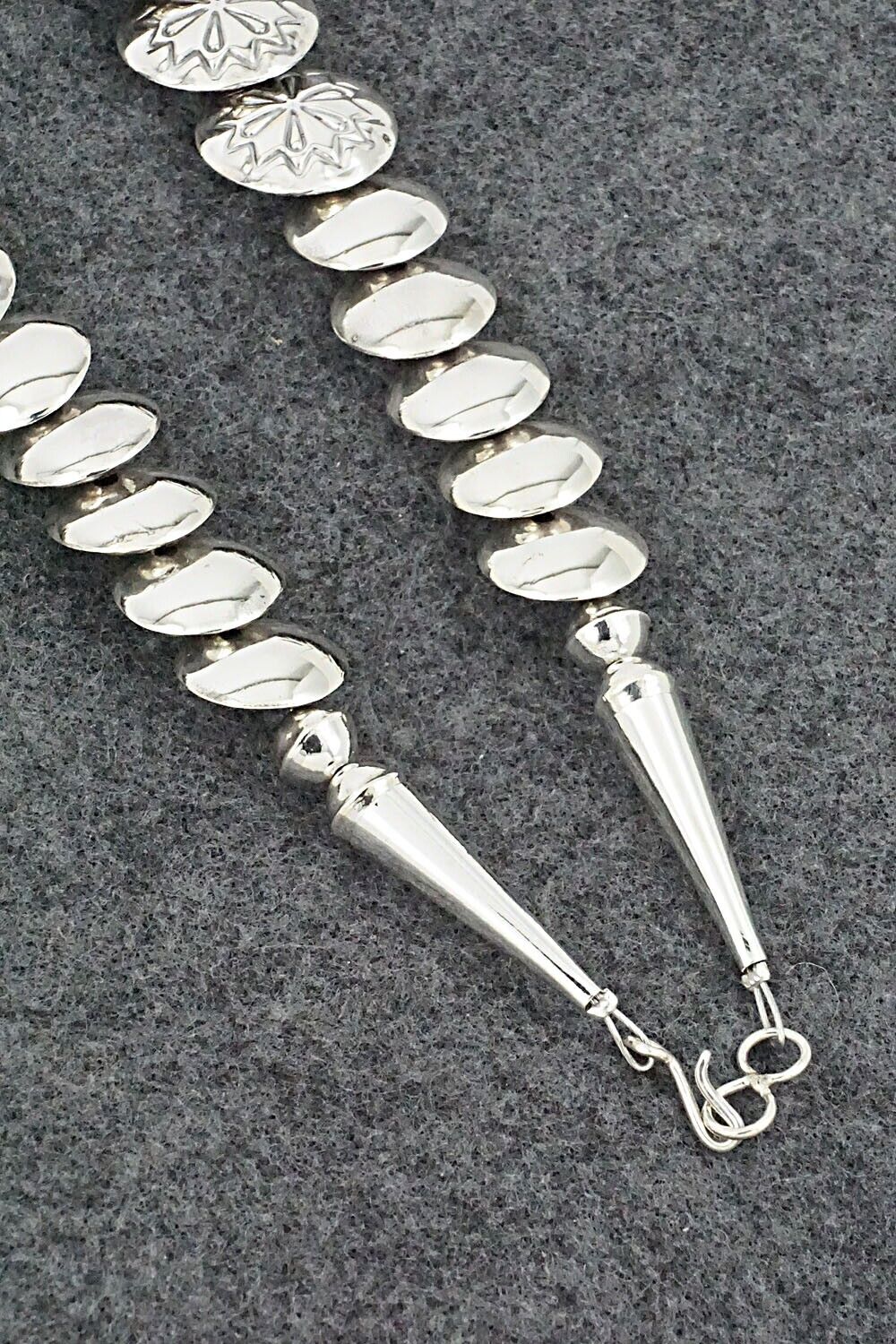 Coral & Sterling Silver Necklace and Earrings Set - Tim Thompson