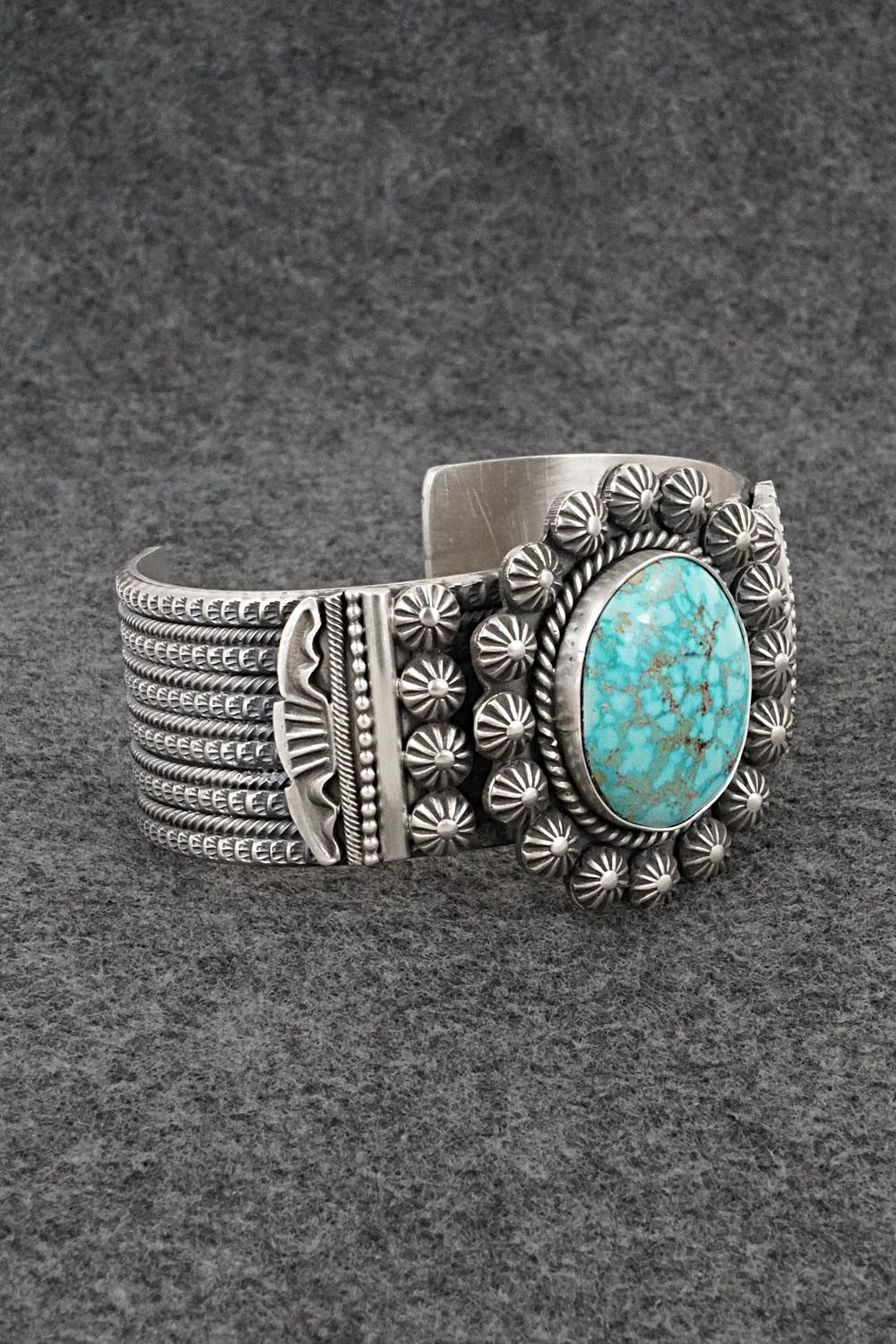 Turquoise & Sterling Silver Bracelet - Michael Calladitto