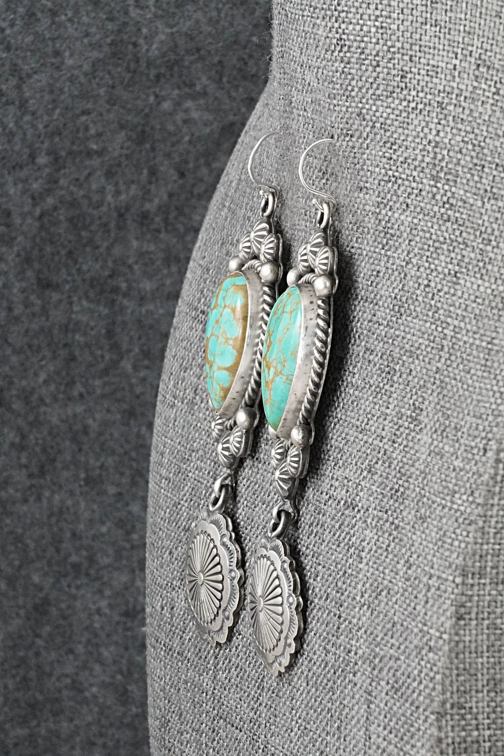 Turquoise & Sterling Silver Earrings - Michael Calladitto