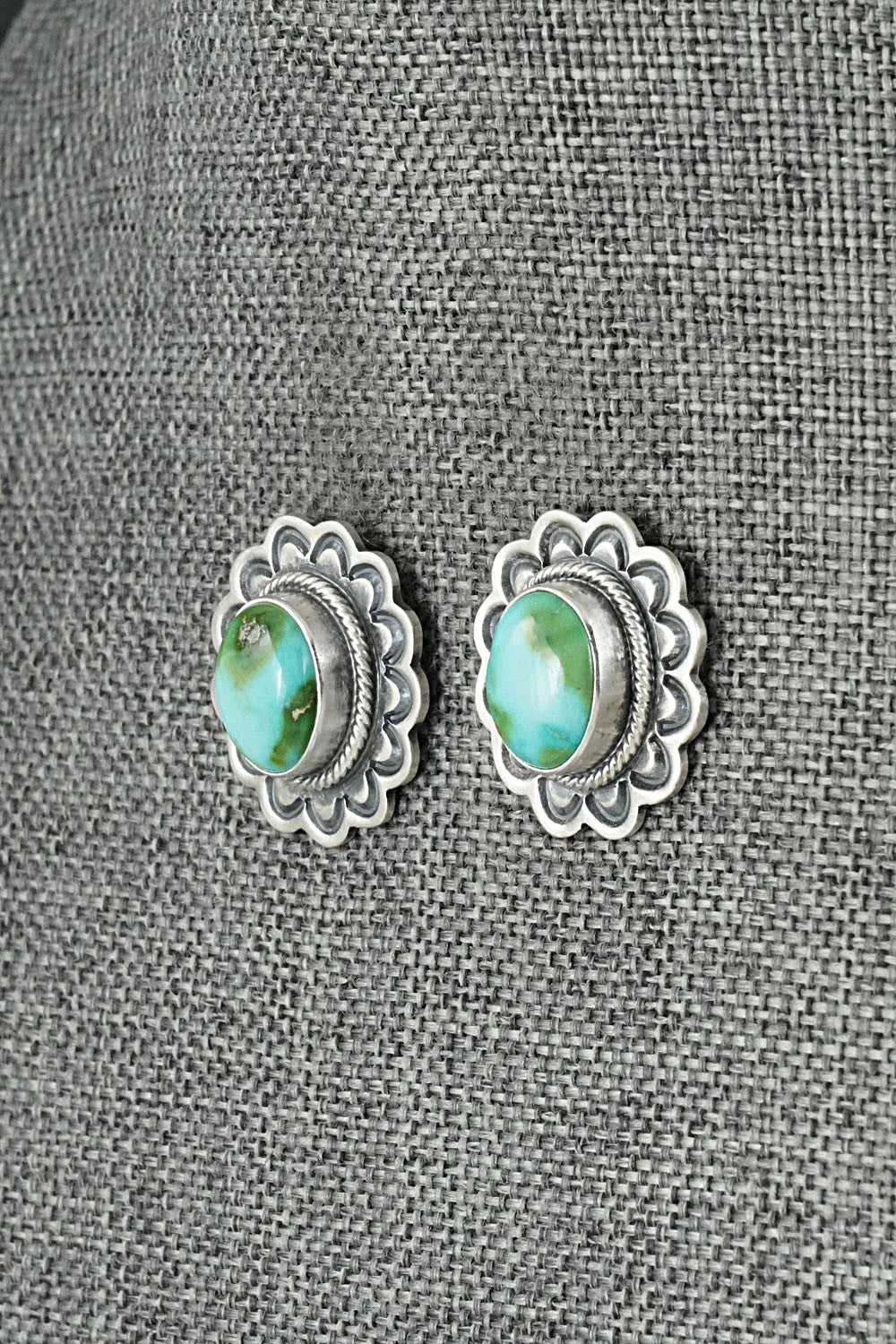 Turquoise & Sterling Silver Squash Blossom Set - Randy Boyd