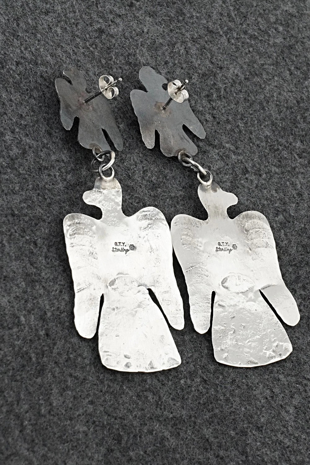 Turquoise & Sterling Silver Earrings - Gabrielle Yazzie