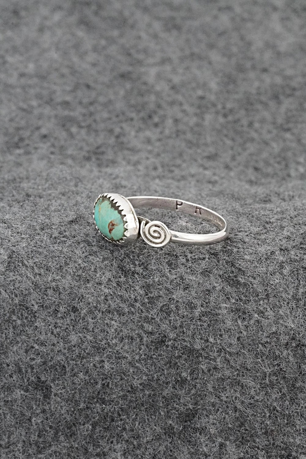 Turquoise & Sterling Silver Ring - Priscilla Reeder - Size 9