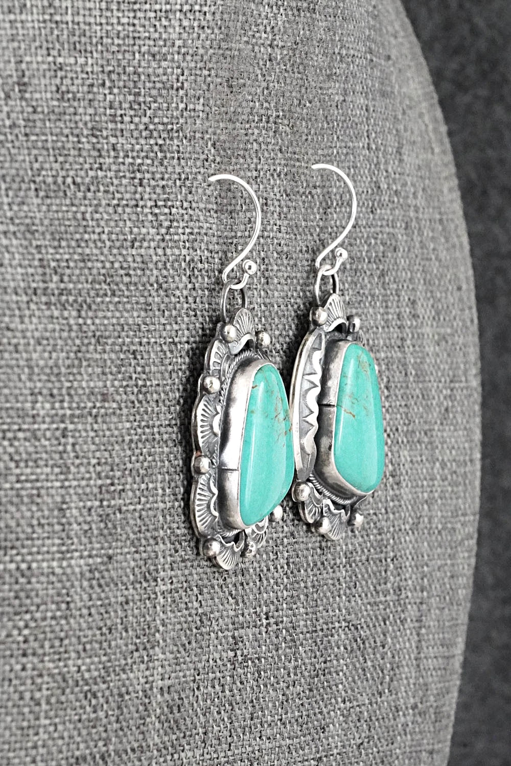 Turquoise & Sterling Silver Earrings - Jackson Hoskie