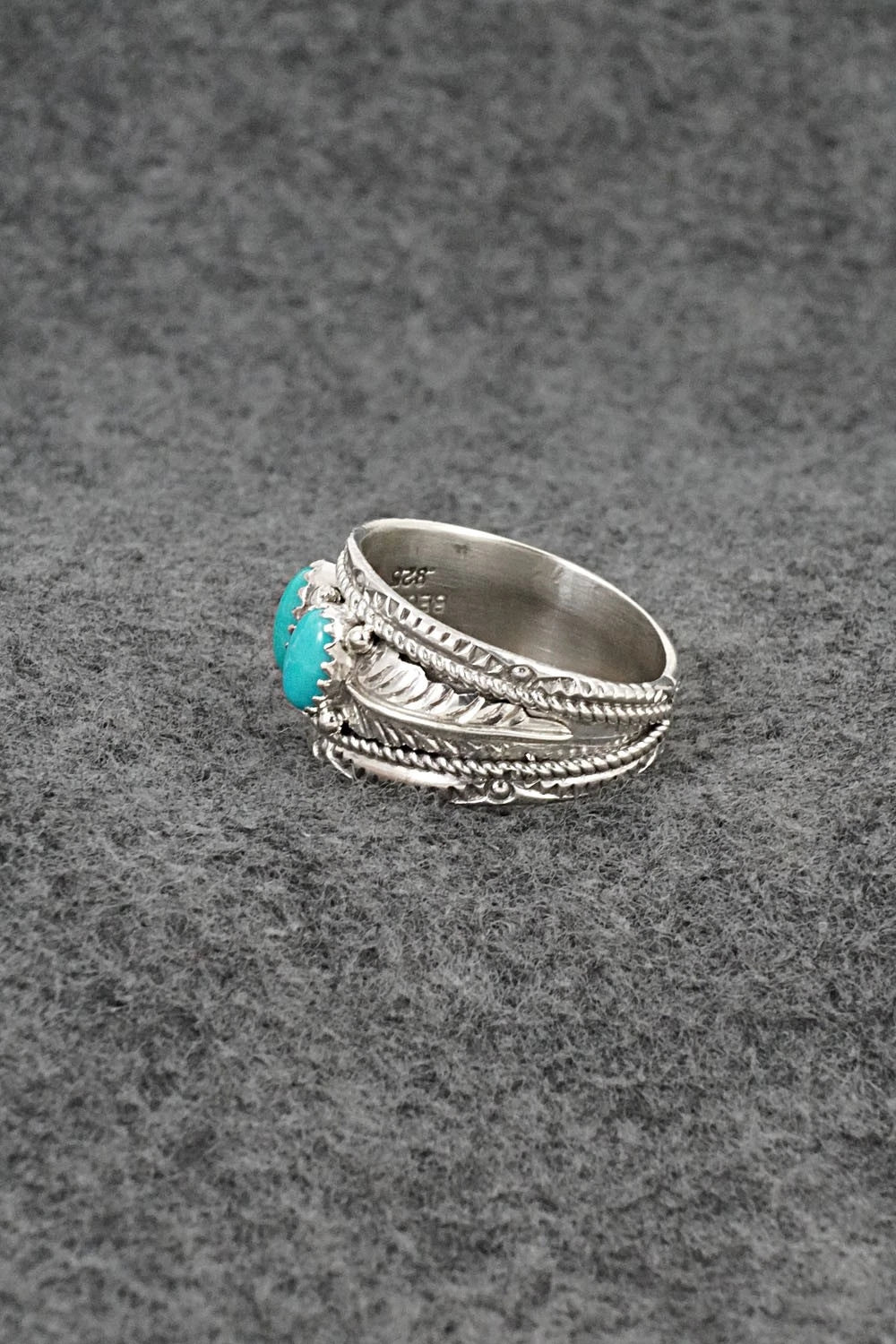 Turquoise & Sterling Silver Ring - Betty Begaye - Size 10