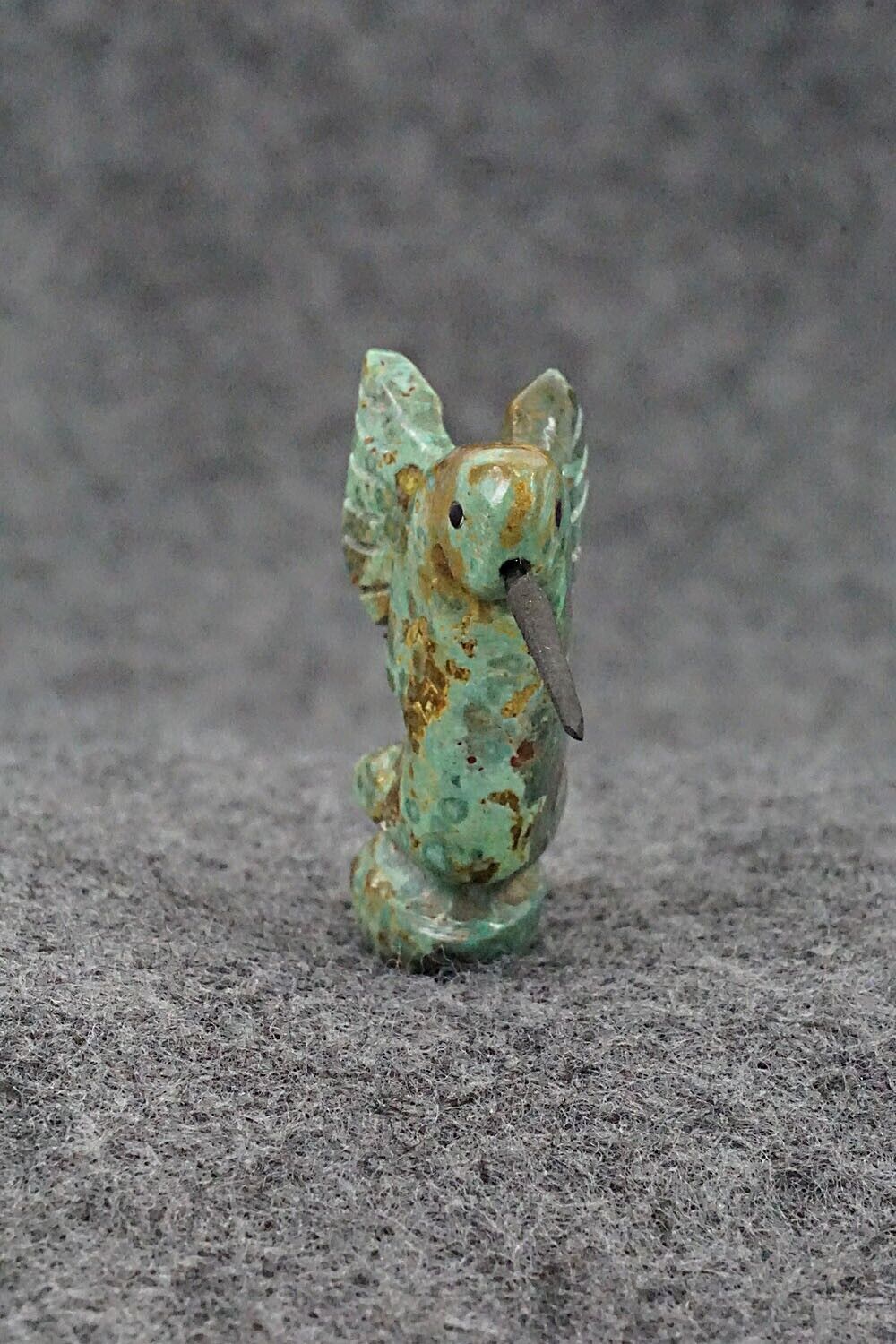 Hummingbird Zuni Fetish Carving - Justin Red Elk