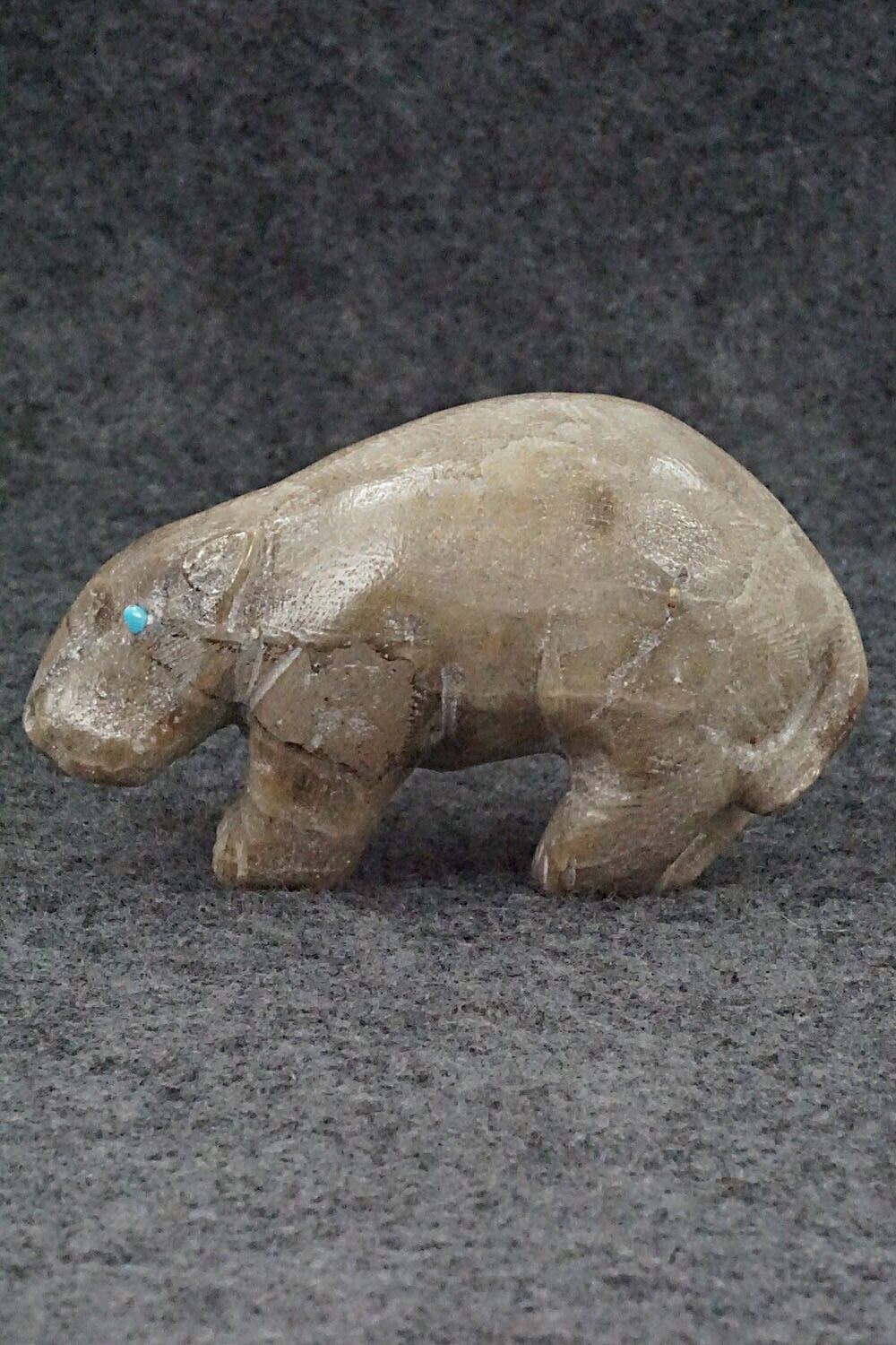 Hippopotamus Zuni Fetish - Derrick Kaamasee