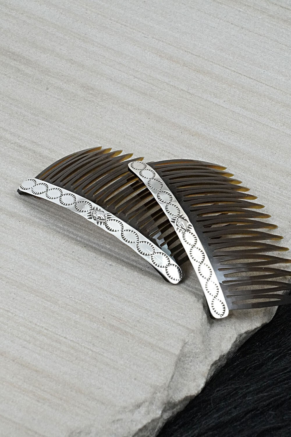 Sterling Silver Hair Combs - Bertha Begay