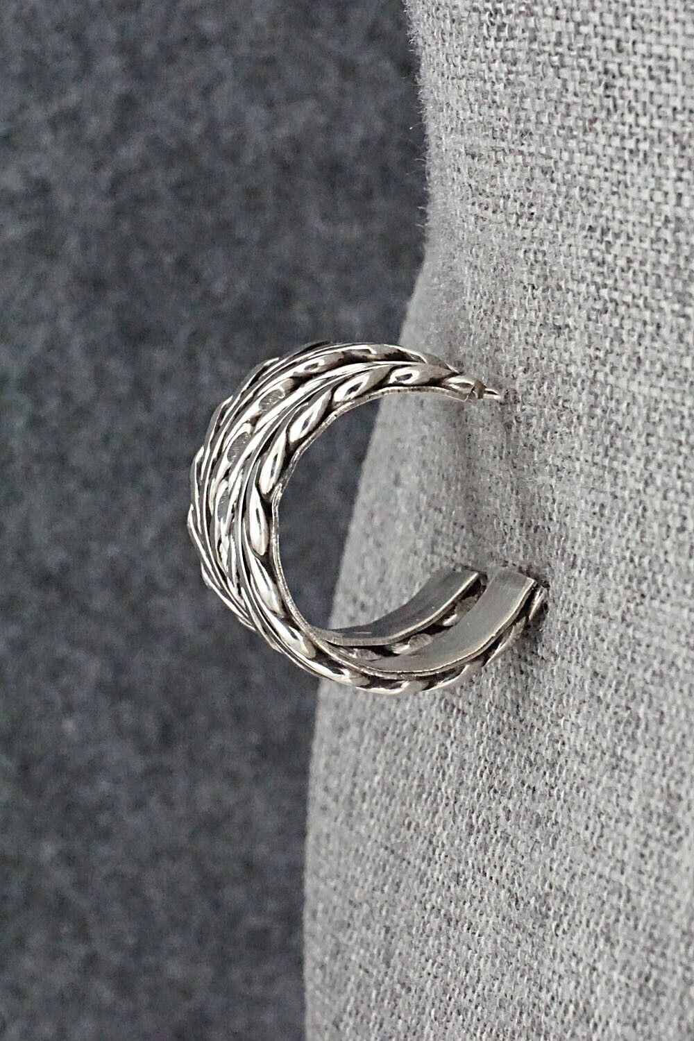 Sterling Silver Hoop Earrings - Tom Hawk