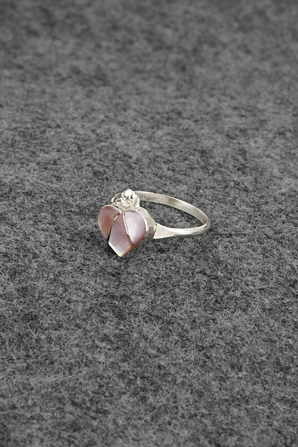 Mother of Pearl & Sterling Silver Ring - Ola Eriacho - Size 5.75