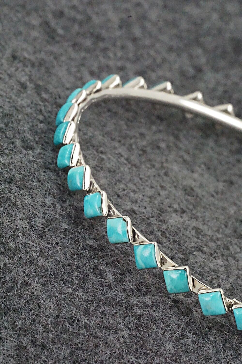 Turquoise & Sterling Silver Bangle - Jimy Garcia