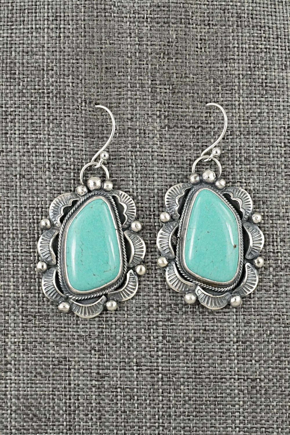 Turquoise & Sterling Silver Earrings - Jackson Hoskie