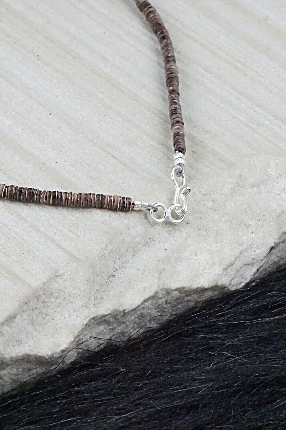 Multi Stone and Sterling Silver Necklace - Helen Tsosie
