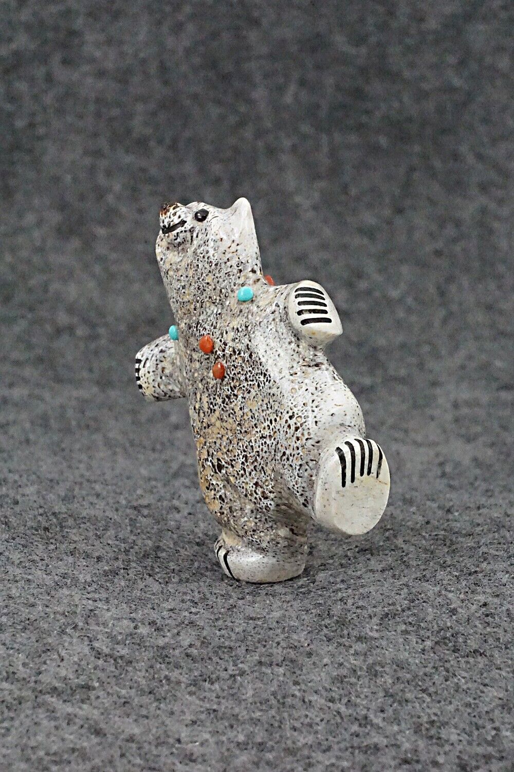 Dancing Bear Zuni Fetish Carving - Claudia Peina