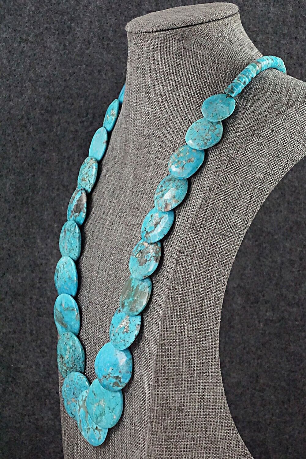 Turquoise & Sterling Silver Necklace - Joann Garcia