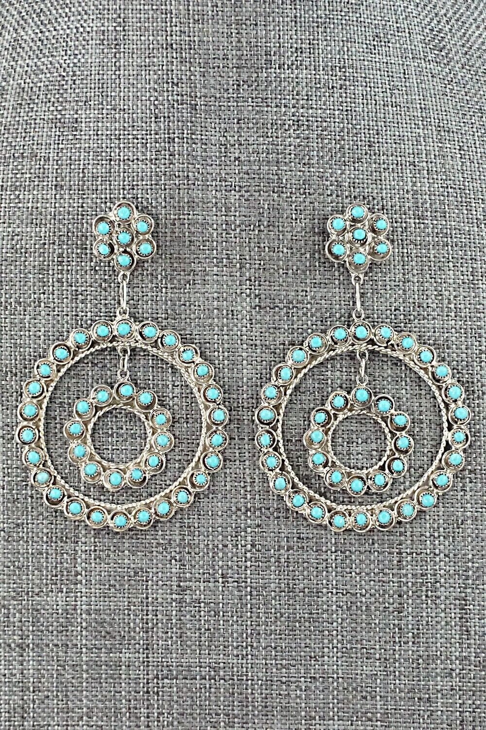 Turquoise & Sterling Silver Earrings - Waylon Johnson