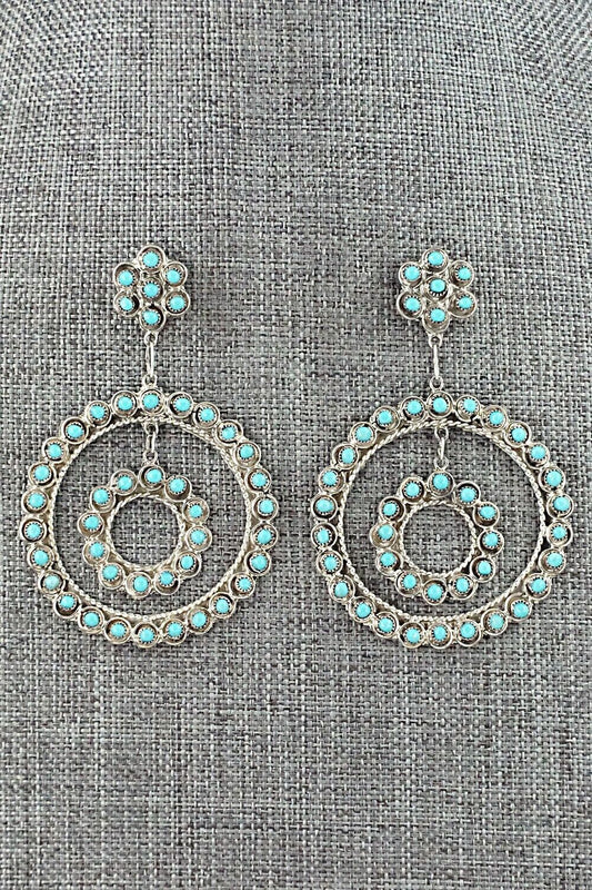 Turquoise & Sterling Silver Earrings - Waylon Johnson