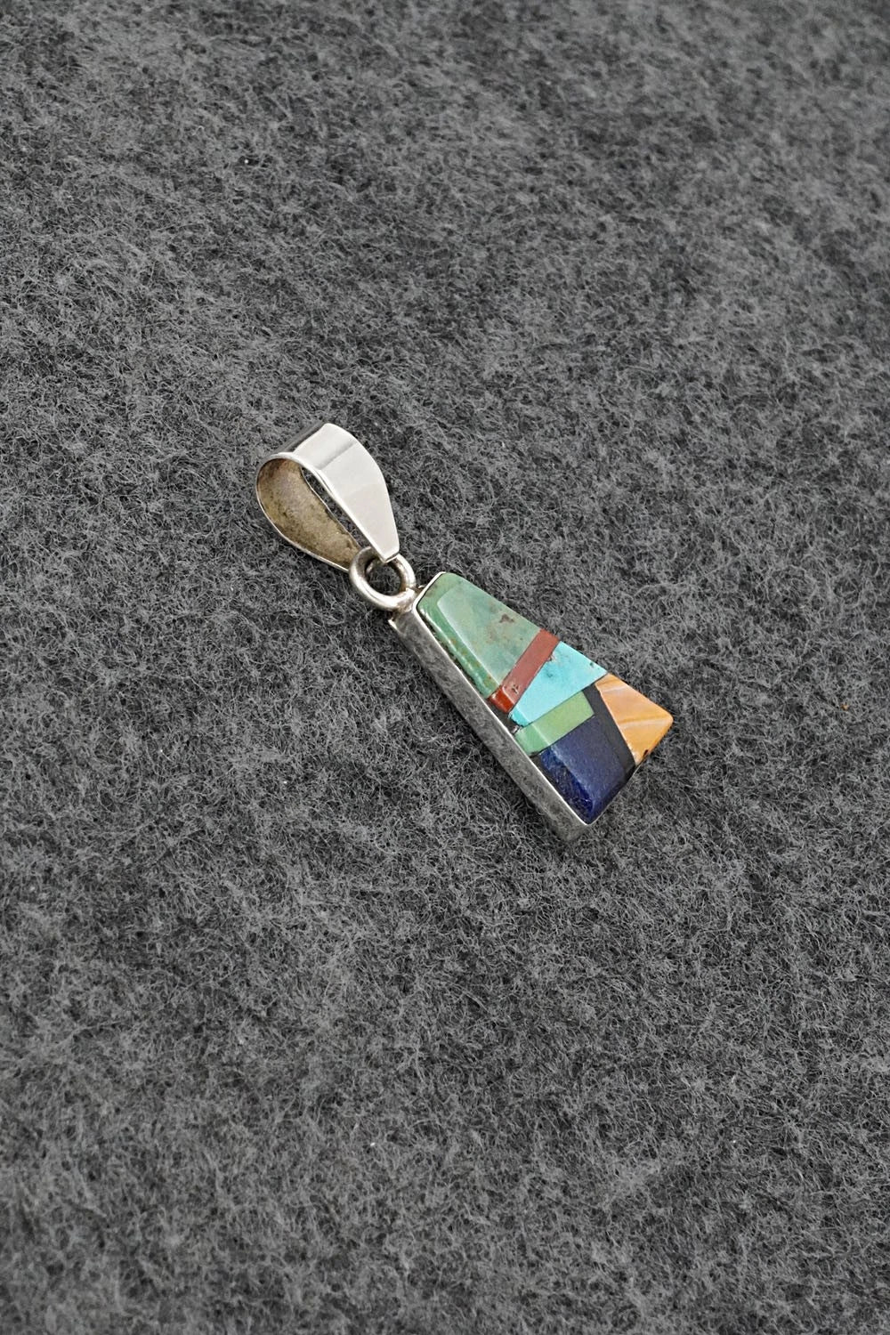 Multi Stone & Sterling Silver Pendant - Priscilla Smith