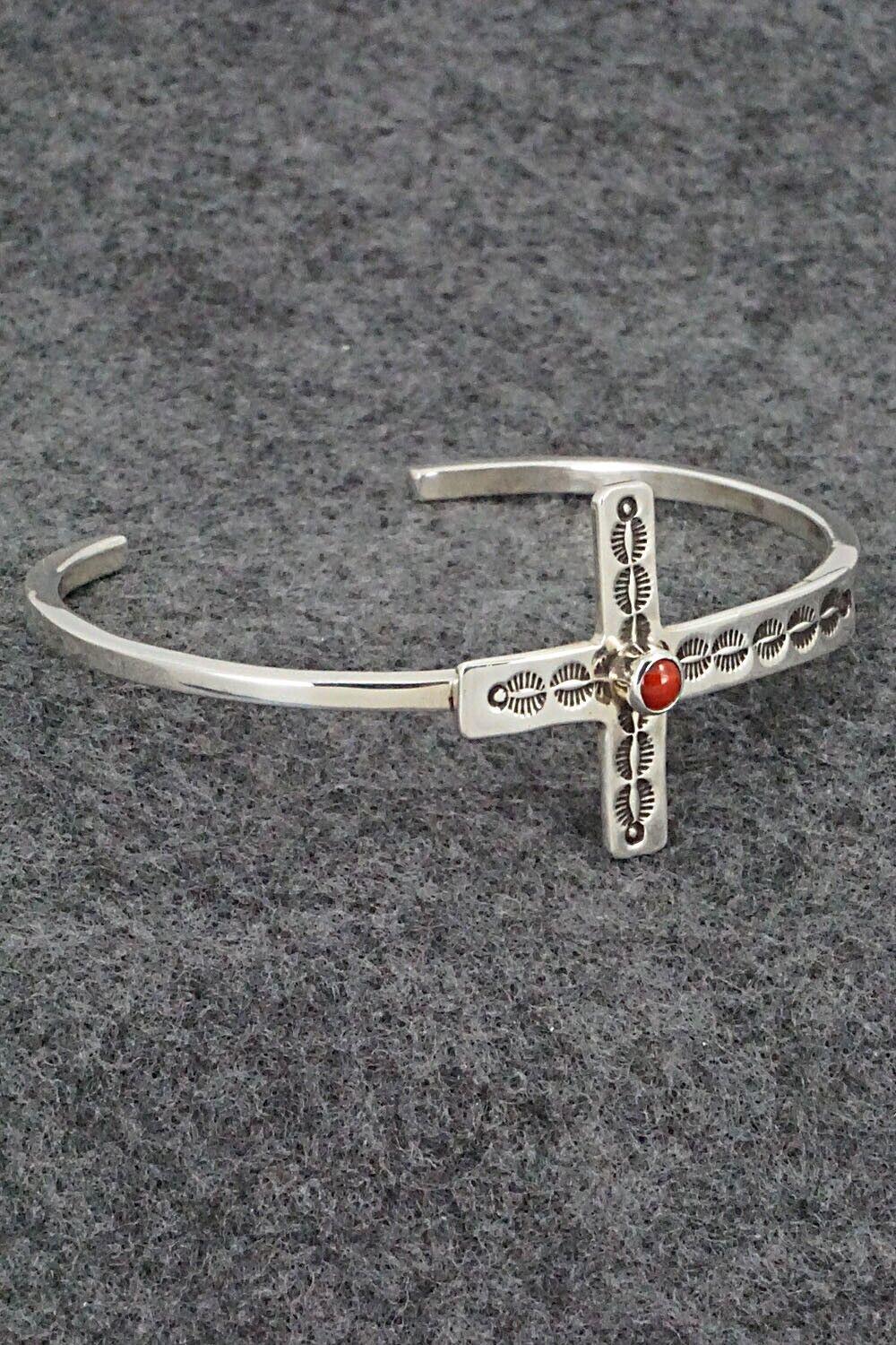 Coral & Sterling Silver Bracelet - Thomas Valencia