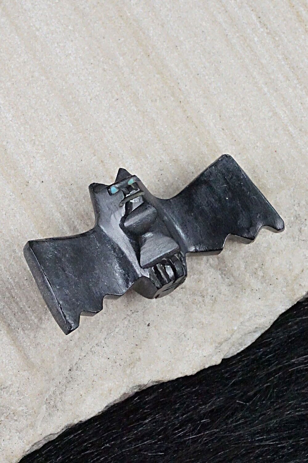 Bat Zuni Fetish Carving - Tim Lementino