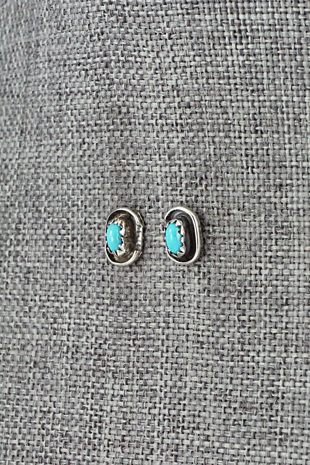 Turquoise & Sterling Silver Earrings - Roselene Joe