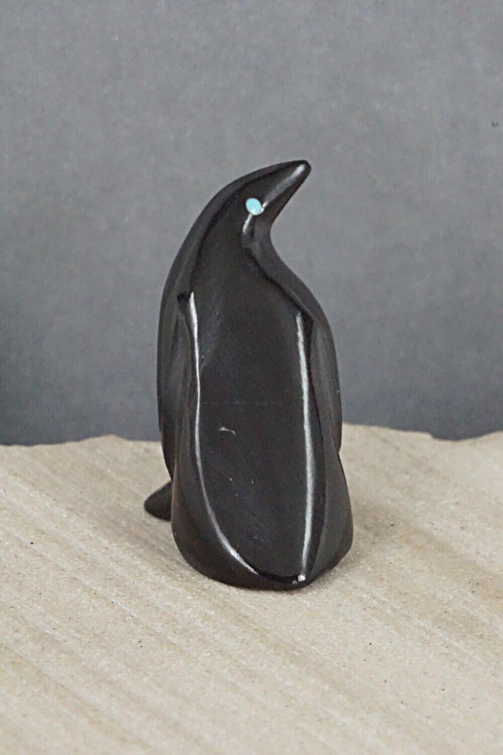 Penguin Zuni Fetish Carving - Calvert Bowannie
