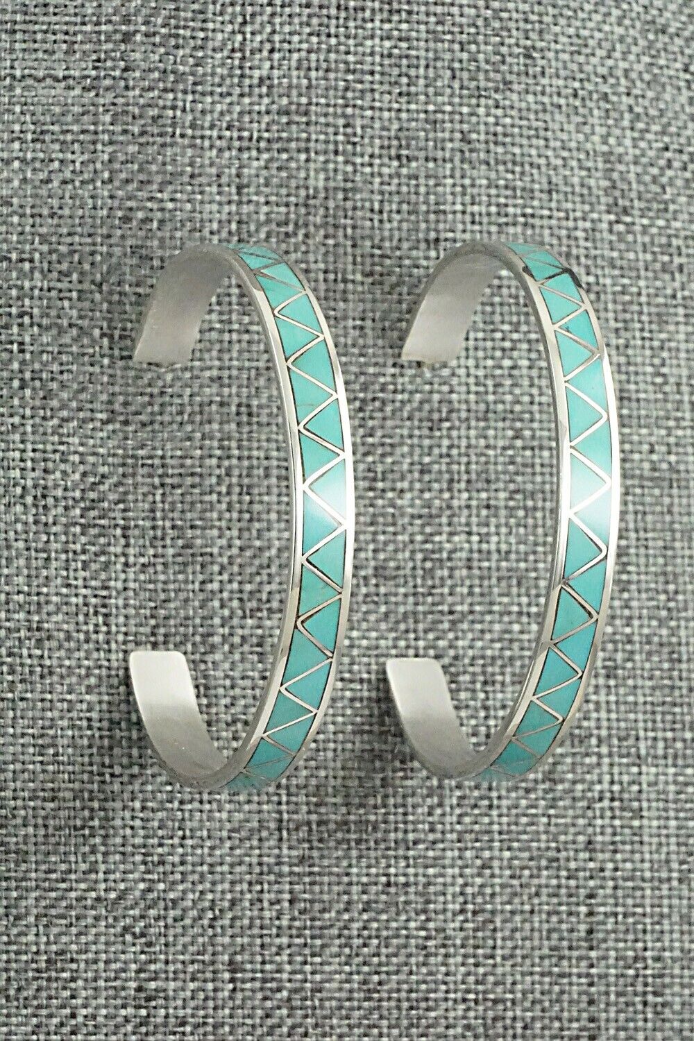 Turquoise & Sterling Silver Earrings - Claudine Haloo