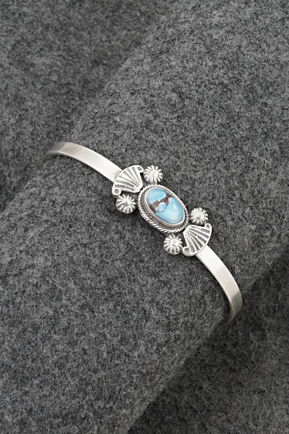 Turquoise & Sterling Silver Bracelet - Genevieve Francisco