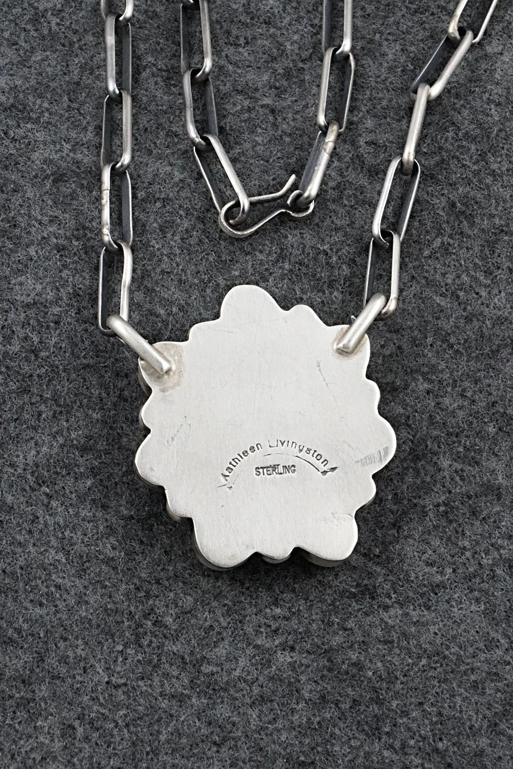Turquoise & Sterling Silver Necklace - Kathleen Livingston