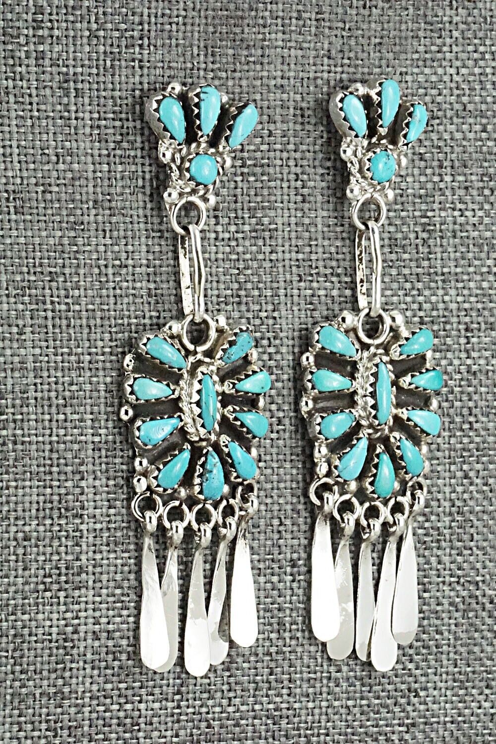 Turquoise & Sterling Silver Earrings - Alvarina Othole