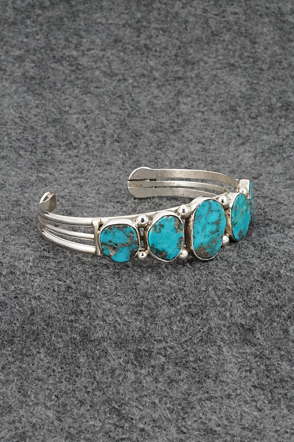 Turquoise & Sterling Silver Bracelet - Priscilla Reeder