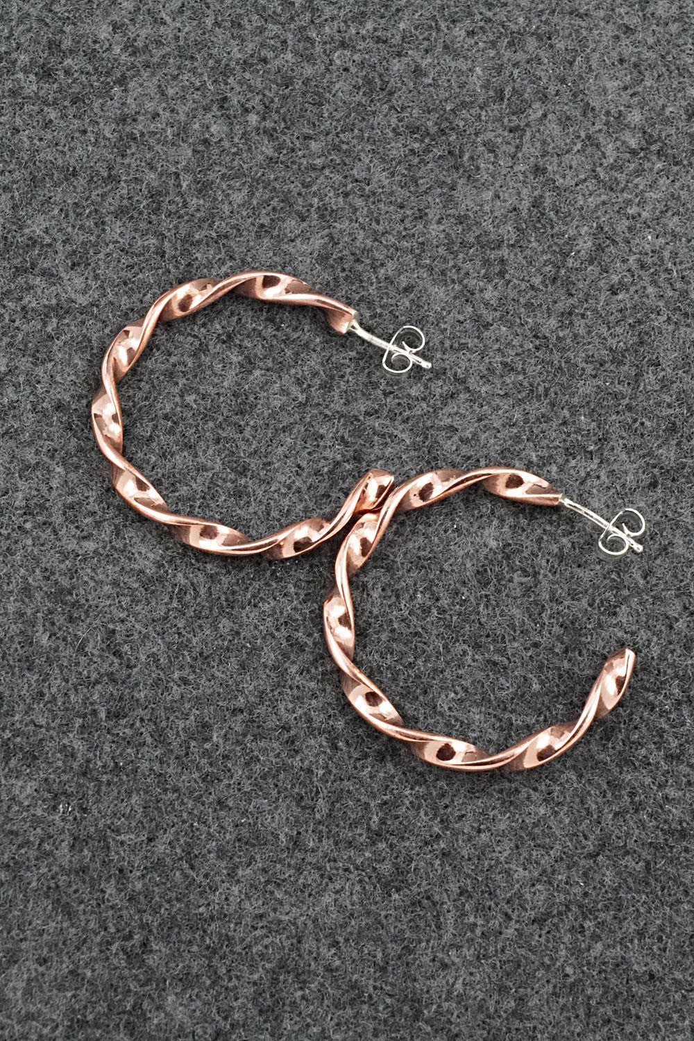 Copper Hoop Earrings - Elaine Tahe