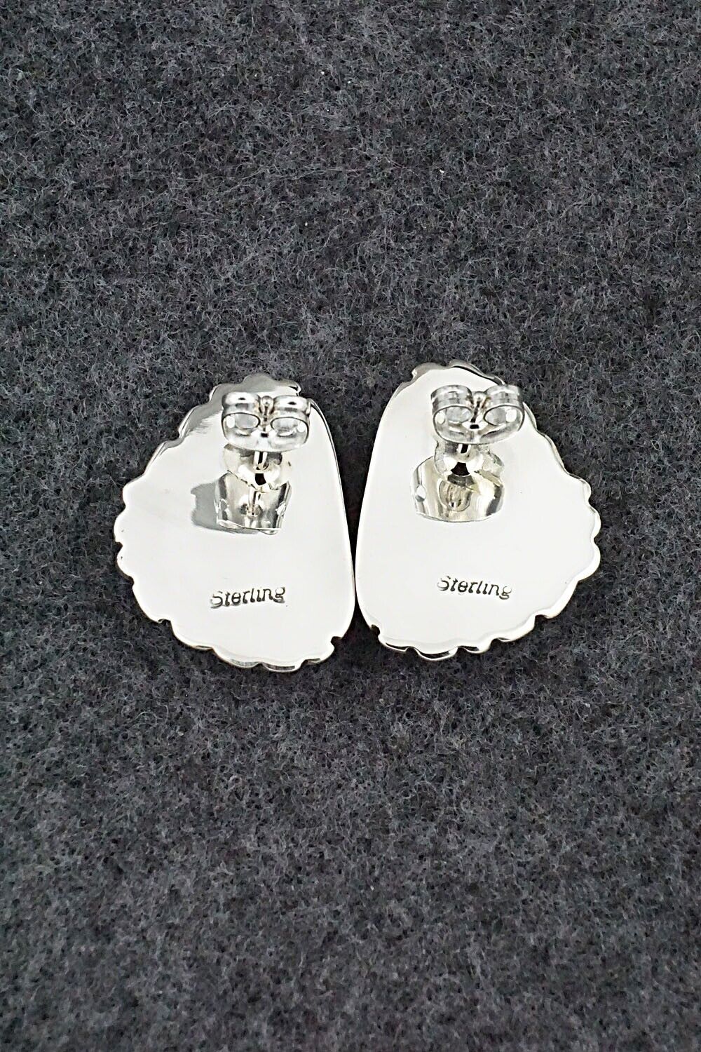 Turquoise and Sterling Silver Earrings - Delores Cadman