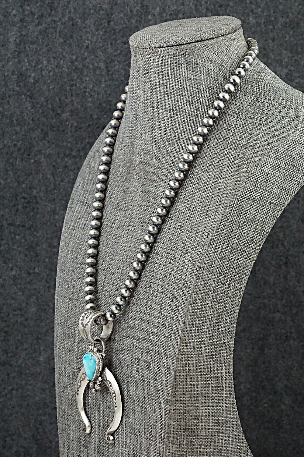 Turquoise & Sterling Silver Necklace - Samuel Yellowhair