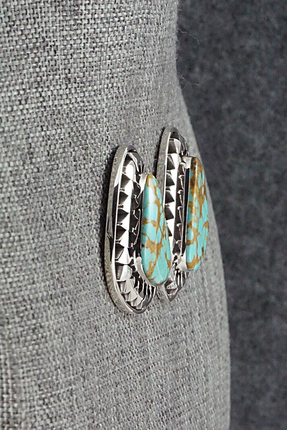 Turquoise and Sterling Silver Earrings - Sharon McCarthy