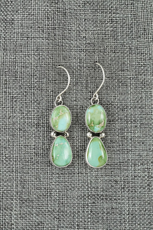 Turquoise & Sterling Silver Earrings - Eugene Gruber