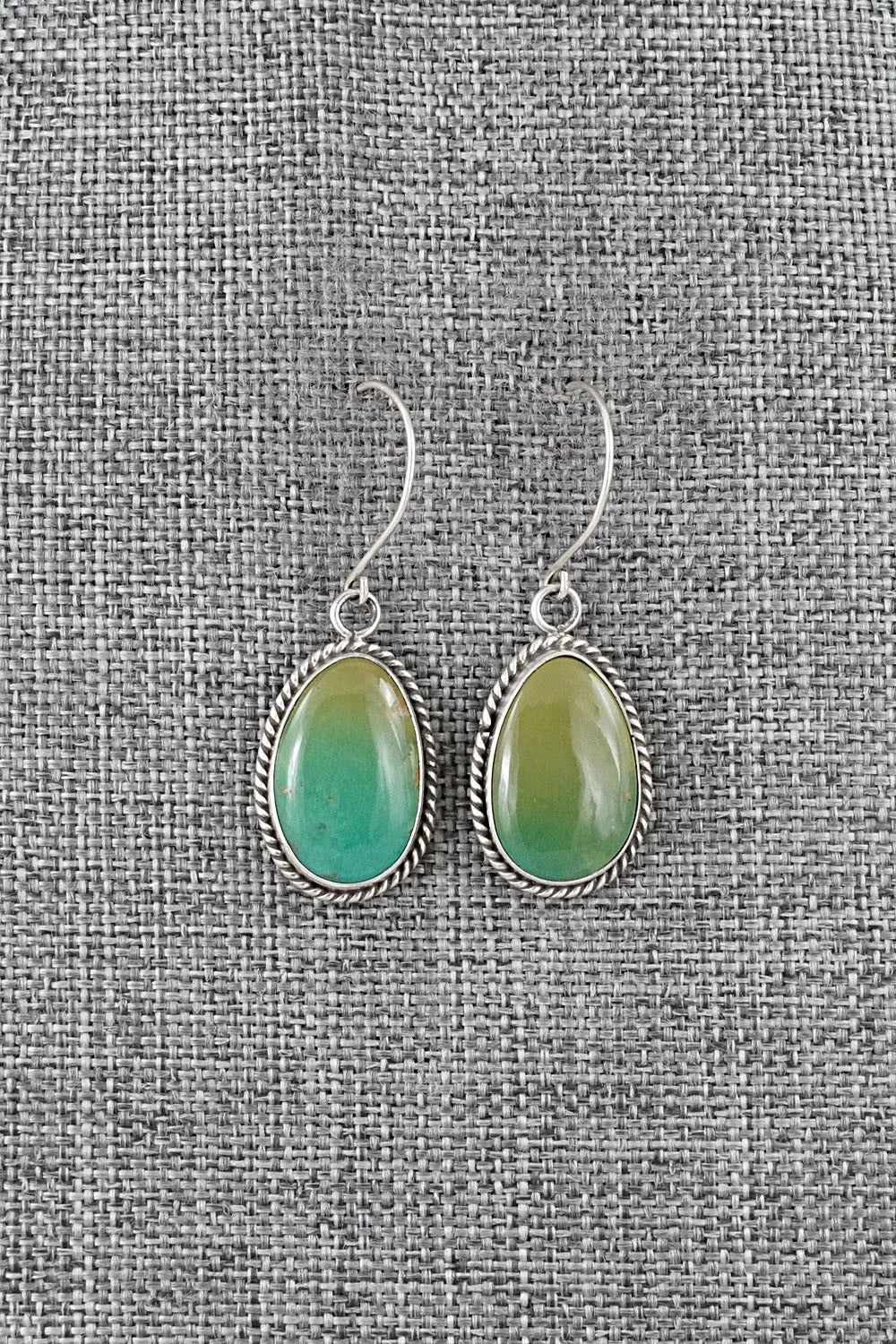 Turquoise & Sterling Silver Earrings - Rosemary Saunders