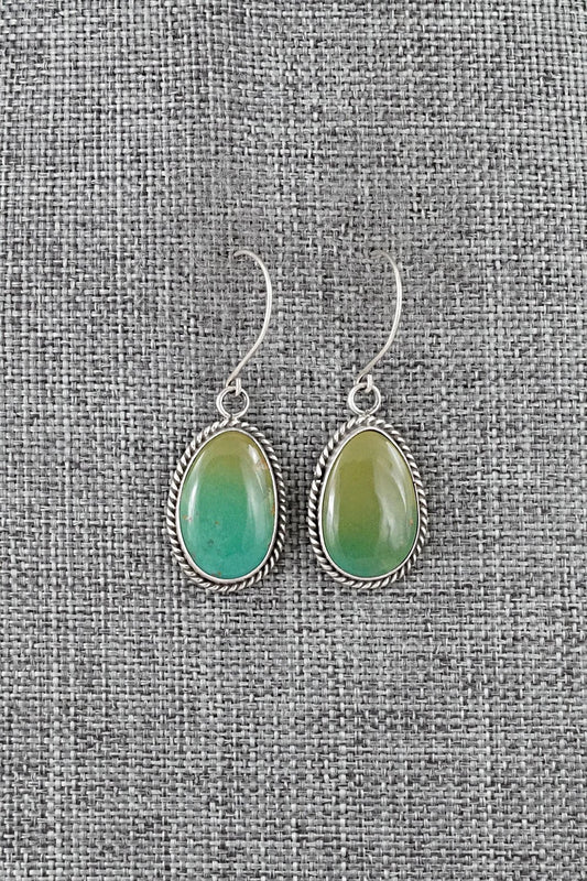 Turquoise & Sterling Silver Earrings - Rosemary Saunders
