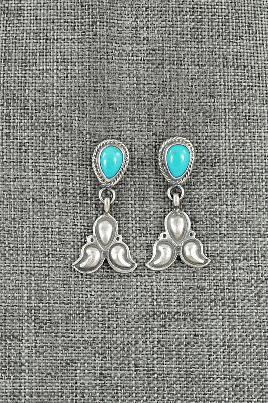 Turquoise & Sterling Silver Earrings - Sharon McCarthy