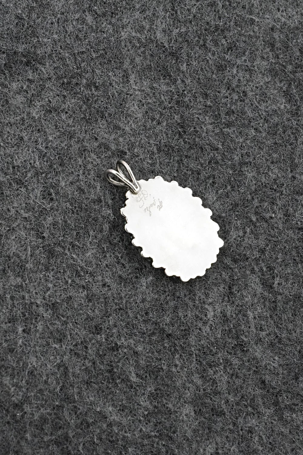 Turquoise & Sterling Silver Pendant - Fritzon Owaleon