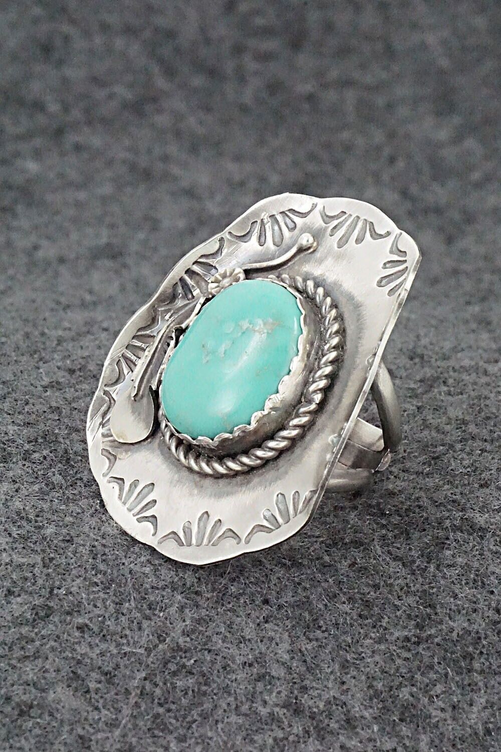 Turquoise & Sterling Silver Ring - Tim Yazzie - Size 7