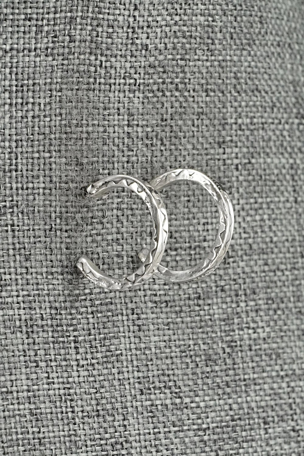 Sterling Silver Hoop Earrings - Elaine Tahe