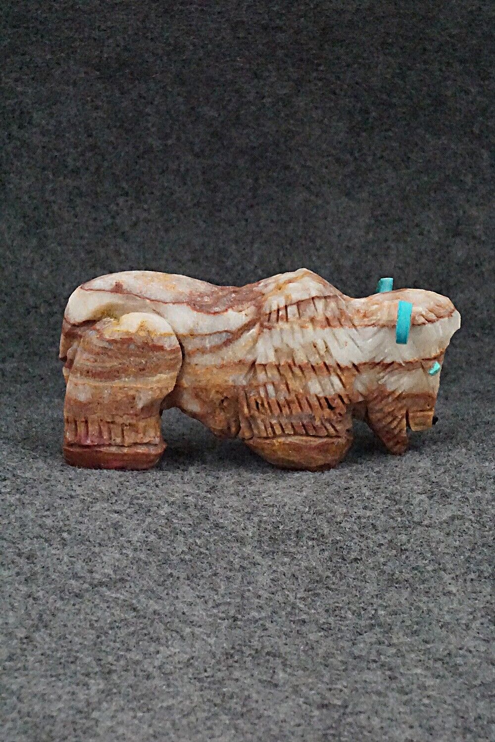 Buffalo Zuni Fetish Carving - Jon Quam